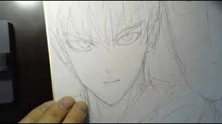 Yusuke Murata Live Drawing One Punch Man 110 [upl. by Ymer143]