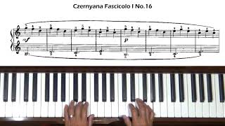 Czerny Czernyana Fascicolo I No 16 Piano Tutorial [upl. by Noman]