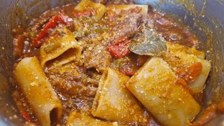 Paccheri Pasta in a Pork Ragù and Parmesan cheese  Probably the best pasta youve ever eaten [upl. by Einnej745]