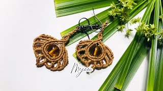 DIY MACRAME EARRINGS MYOW 463 [upl. by Llib503]