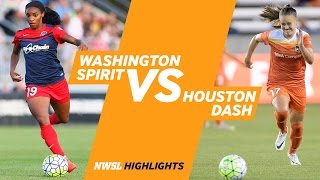 Washington Spirit vs Houston Dash Highlights  May 14 2016 [upl. by Shadow]