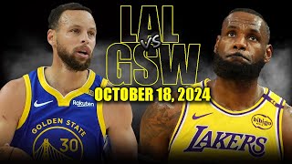 Los Angeles Lakers vs Golden State Warriors Full Game Highlights  October 18  2024 NBA Pre Season [upl. by Aita]