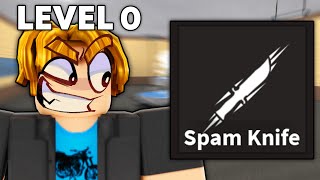 Alt Account TROLLING With SPAM KNIFE in KAT Roblox KAT [upl. by Avehstab]