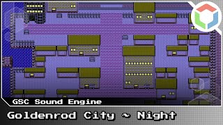 Goldenrod City  Night Remix  Pokémon Gold  Silver  Crystal [upl. by Ynnahc]