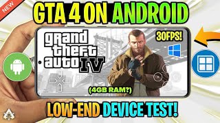 🔥 TESTING GTA 4 ANDROID ON LOWEND DEVICE  WINLATOR GLIBC GAMEPLAY [upl. by Dich]