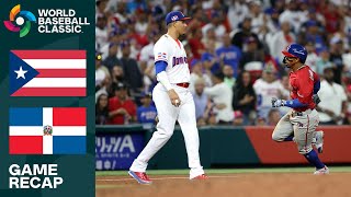 Puerto Rico vs Dominican Republic Game Highlights  2023 World Baseball Classic [upl. by Cl272]