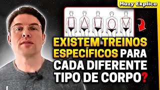 DEVEMOS FAZER TREINOS DIFERENTES PARA CADA FORMATO DE CORPO  Muzy Explica [upl. by Yvad]