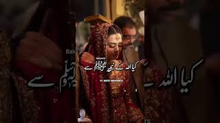 Saadi ki haraam rasme wedding love urdupoetry emotional shadi shortfeed [upl. by Hewes]