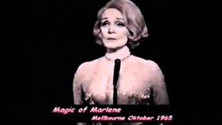 Marlene Dietrich AustraliaTV Magic of Marlene 1965 quot Go away from my windowquot [upl. by Ania]