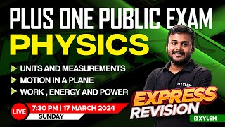 Plus One Physics  Public Exam  Express Revision  Xylem Plus One [upl. by Neelhtak152]