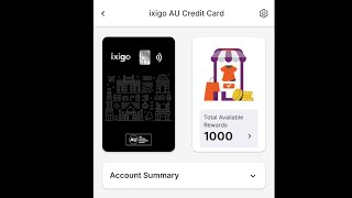 Manage AU Ixigo Credit Card on Ixigo App l Lifetime Free Credit Card [upl. by Edobalo197]