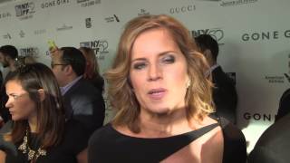 Gone Girl Kim Dickens quotDetective Rhonda Boneyquot New York Movie Premiere Interview  ScreenSlam [upl. by Lemak985]