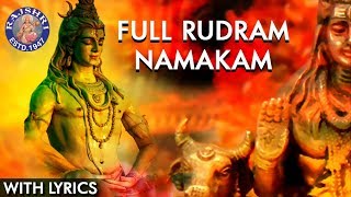 Rudram Namakam With Lyrics  Powerful Lord Shiva Stotras  Traditional Shiva Vedic Chant With Lyrics [upl. by Hermosa705]