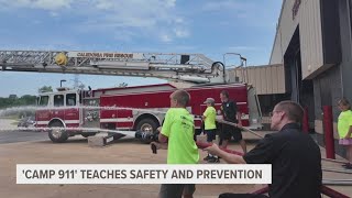 Its lifesaving  Camp 911 teaches safety prevention with first responders [upl. by Estella]