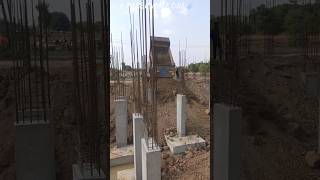 BACKFILLING PROCESS IN FOUNDATION backfilling construction constructiontechniqe civilengineering [upl. by Killarney]