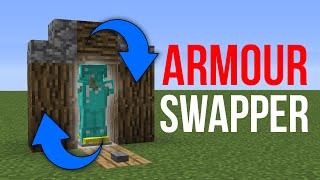 Minecraft 119 Redstone Tutorial  Armour Stand Swapper v2 [upl. by Arot259]