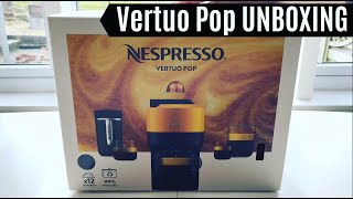 Nespresso Vertuo Pop UNBOXING amp FIRST USE  VertuoLine Coffee Machine Review Magimix Krups DeLonghi [upl. by Temp261]