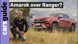 The better Ford Ranger 2023 Volkswagen Amarok review Petrol four joins diesel V6 in new utepickup [upl. by Geiss]