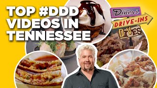 Top 5 DDD Videos in Tennessee with Guy Fieri  Diners DriveIns and Dives  Food Network [upl. by Jehiel]