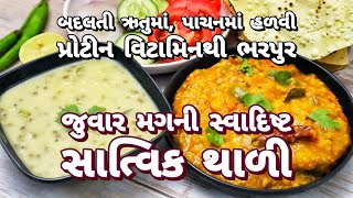 ડાયાબિટીસ વજન ઉતારવામાં ખાસ જુવારની ખીચડી સાથે પ્રોટીનયુક્ત અલગ જ કઢી  Jowar Khichdi Moong Kadhi [upl. by Benis118]