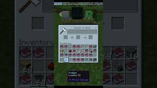 BEST TRIDENT ENCHANTMENTS minecraft shorts [upl. by Ahsenahs]