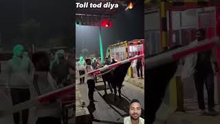 Toll plaza pe aaya bailgadi punjabi jhottarace greenscreen shortvideo [upl. by Arraeit]