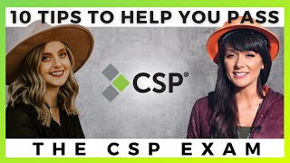 10 TIPS TO HELP YOU PASS THE CSP EXAM  By Ally Safety [upl. by Adaran]