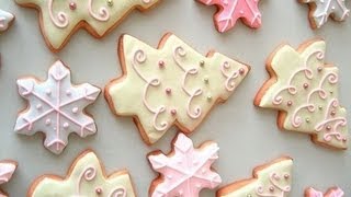 Biscotti di Natale decorati con ghiacciaRICETTA SEMPLICE e VELOCE [upl. by Nerrual75]