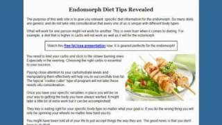 Endomorph Diet  3 Tips That Will Always Work [upl. by Allsopp]