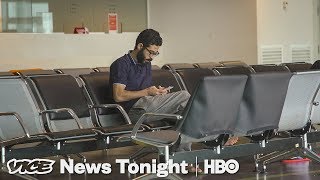 This Syrian Refugee Has Been Stuck In An Airport Transit Zone For More Than A Month HBO [upl. by Joellyn]