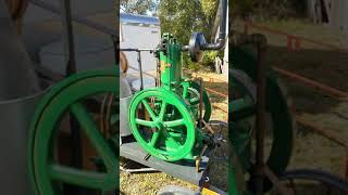 Hit and miss engine making ice cream at Florida Flywheelers 2020 [upl. by Maidel]