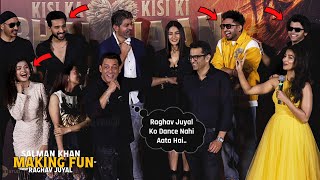 When Salman Khan Make FUN of Raghav Juyal Everyone Started Laughing at KKBKKJ Trailer Launch [upl. by Johnston]