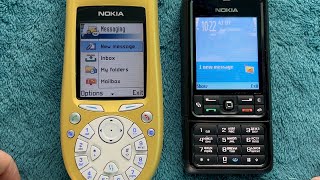 Sending SMS from Nokia 3250 to Nokia 3650 and back [upl. by Eanahs110]