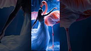 A woman performs a fusion with the flamingo on AGT americagottalent magic [upl. by Eerhs831]