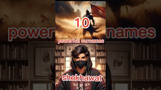 Indian powerful surnames  shorts [upl. by Wemolohtrab315]