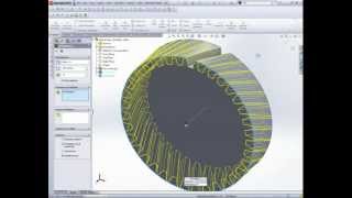 Helical Gear Creation in SolidWorks 2012 [upl. by Bray562]