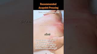 Recommended Acupoint Pressing acupointmassage holistichealth massagebenefits massagetutorial [upl. by Pavkovic]