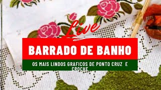 Maravilhoso gráficos de ponto cruz de Barrados de toalha de banho pontocruz artesanato [upl. by Dlarrej]