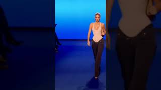 Kendall Jenner walking at Schiaparelli Spring 2025 runwaymodel fashiondesigner fashion [upl. by Rabma]