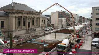 Le chantier du tramway en accéléré [upl. by Elagiba424]