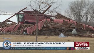 Nearly 200 homes damaged by weekend tornado near Stoughton Parisi says [upl. by Egon]