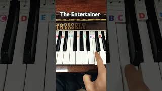 How to play The Entertainer on the piano  Piano Tutorial [upl. by Notyard]