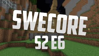 Minecraft Swecore  S2E6  Huset är klart  Grottan [upl. by Elleved]