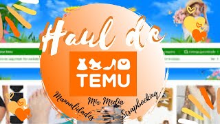 Haul Compras TEMU Manualidades Scrapbooking [upl. by Anyah]