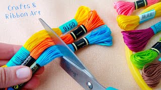 Its so Beautiful  Superb Craft Idea with Embroidery Floss  DIY Easy Embroidery Floss Dolls [upl. by Tarsus]