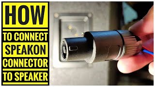 How To Connect Speakon Connector To Speaker [upl. by Flavius]