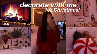 DECORATING MY ROOM FOR CHRISTMAS 2023  decorating amp room tour [upl. by Sirromaj]