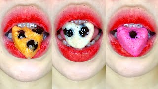 asmr TAPIOCA PEARLS BOBA PUDDING eating sounds [upl. by Kcirddehs]