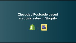 Set up zipcodes  postcode based shipping rates in Shopify using ShipMagic App [upl. by Seidule]