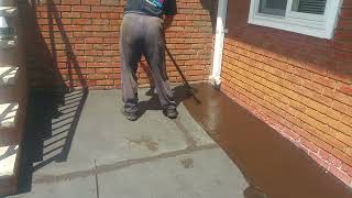 Kleen Seal Driveway Sealing Sealcoating a Residential Driveway in Monmouth Junction NJ 08852 [upl. by Nailimixam]